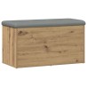Banc de rangement Chêne artisanal 82x42x45 cm Bois d'ingénierie 533059533059