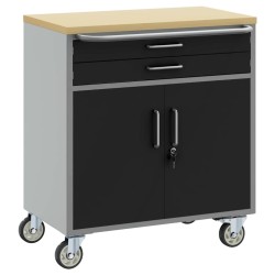 Banc de travail avec tiroir Noir et gris 75 x 45 x 85 cm 533060533060