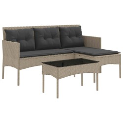 Ensemble de canapé de jardin avec coussin 2 pcs polyrotin 533061533061