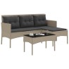 Ensemble de canapé de jardin avec coussin 2 pcs polyrotin 533061533061