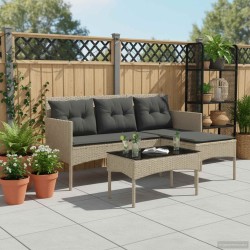 Ensemble de canapé de jardin avec coussin 2 pcs polyrotin 533061533061