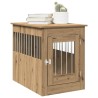 Meuble de cage pour chiens chêne artisanal 55x80x68 cm 533062533062