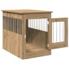 Meuble de cage pour chiens chêne artisanal 55x80x68 cm 533062533062
