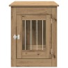 Meuble de cage pour chiens chêne artisanal 55x80x68 cm 533062533062