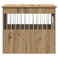 Meuble de cage pour chiens chêne artisanal 55x80x68 cm 533062533062