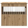 Meuble de cage pour chiens chêne artisanal 55x80x68 cm 533062533062