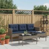 Ensemble de canapé de jardin 2 pcs Gris et bleu marine 533064533064