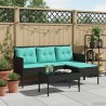 Ensemble de canapé de jardin avec coussin 2 pcs polyrotin 533065533065