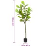 Ficus artificiel 48 feuilles 165 cm vert 533066533066