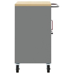 Banc de travail avec étagère Rouge et Gris 75 x 45 x 85 cm 533067533067