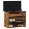 Banc à chaussures vieux bois 62x32x50 cm bois d'ingénierie 533068533068
