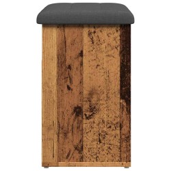 Banc à chaussures vieux bois 62x32x50 cm bois d'ingénierie 533068533068