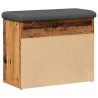 Banc à chaussures vieux bois 62x32x50 cm bois d'ingénierie 533068533068