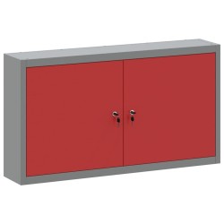 Armoire à outils avec étagère Rouge et Gris 100 x 20 x 55 cm 533069533069