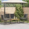 Ensemble de meubles d'extérieur 4 pcs Noir et Gris foncé 533074533074