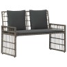Ensemble de meubles d'extérieur 4 pcs Noir et Gris foncé 533074533074