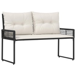 Banc extérieur Noir et blanc crème 118 x 55 x 82 cm 533077533077
