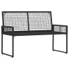 Banc extérieur Noir et blanc crème 118 x 55 x 82 cm 533077533077