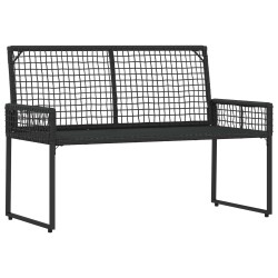 Banc extérieur avec coussin Noir et turquoise 118 x 55 x 82 cm 533078533078