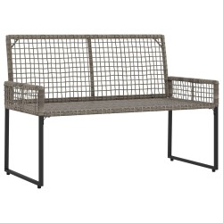 Banc extérieur avec coussin Gris et Marine 118 x 55 x 82 cm 533079533079