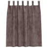 Rideaux en velours 2 pcs Marron 140 x 140 cm Velours 534359534359