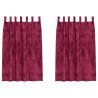 Rideaux en velours 2 pcs Rouge bordeaux 175 x 140 cm Velours 534364534364