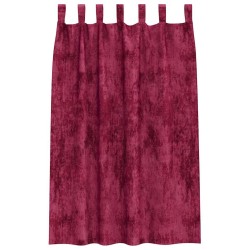 Rideaux en velours 2 pcs Rouge bordeaux 175 x 140 cm Velours 534364534364