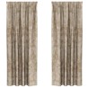 Rideaux en velours 2 pcs Champagne 225 x 140 cm Velours 534367534367