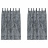 Rideaux en velours 2 pcs Gris Argenté 175 x 140 cm Velours 534368534368