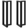 Pieds de table de bar en T, 2 pièces, noir, 40 x 35 x (110-111) cm, acier 534376534376