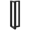 Pieds de table de bar en T, 2 pièces, noir, 40 x 35 x (110-111) cm, acier 534376534376