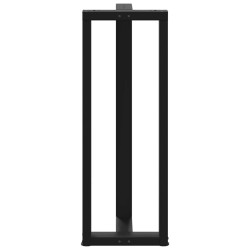 Pieds de table de bar en T, 2 pièces, noir, 40 x 35 x (110-111) cm, acier 534376534376