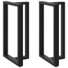 Pieds de table de bar en forme de T, 2 pièces, noir, 60 x 35 x (100-101) cm, acier 534378534378
