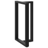 Pieds de table de bar en forme de T, 2 pièces, noir, 60 x 35 x (100-101) cm, acier 534378534378