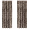 Rideaux en velours 2 pcs Cappuccino 245 x 140 cm Velours 534380534380