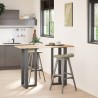 Pieds de table de bar en T, 2 pièces, anthracite, 50 x 35 x (100-101) cm, acier 534382534382
