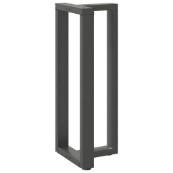 Pieds de table de bar en T, 2 pièces, anthracite, 50 x 35 x (100-101) cm, acier 534382534382