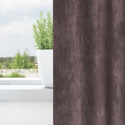 Rideaux en velours 2 pcs Marron 260 x 140 cm Velours 534383534383