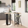 Pieds de table de bar en forme de T, 2 pièces, noir, 50 x 35 x (100-101) cm, acier 534385534385