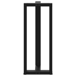 Pieds de table de bar en forme de T, 2 pièces, noir, 50 x 35 x (100-101) cm, acier 534385534385