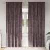 Rideaux en velours 2 pcs Marron 245 x 140 cm Velours 534386534386