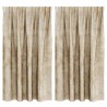 Rideaux en velours 2 pcs Crème 140 x 140 cm Velours 534387534387
