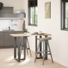 Pieds de table de bar en T, 2 pièces, anthracite, 60 x 35 x (90-91) cm, acier 534388534388