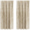 Rideaux en velours 2 pcs Crème 175 x 140 cm Velours 534389534389