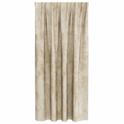 Rideaux en velours 2 pcs Crème 175 x 140 cm Velours 534389534389