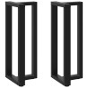 Pieds de table de bar en forme de T, 2 pièces, noir, 40 x 35 x (100-101) cm, acier 534392534392