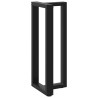 Pieds de table de bar en forme de T, 2 pièces, noir, 40 x 35 x (100-101) cm, acier 534392534392