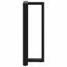 Pieds de table de bar en forme de T, 2 pièces, noir, 40 x 35 x (100-101) cm, acier 534392534392