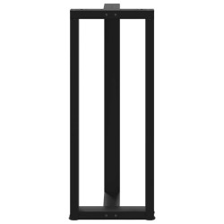 Pieds de table de bar en forme de T, 2 pièces, noir, 40 x 35 x (100-101) cm, acier 534392534392