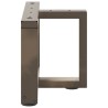 Pieds de table basse en T, 2 pièces, noir, 50 x 25 x (30-31) cm, acier 534395534395